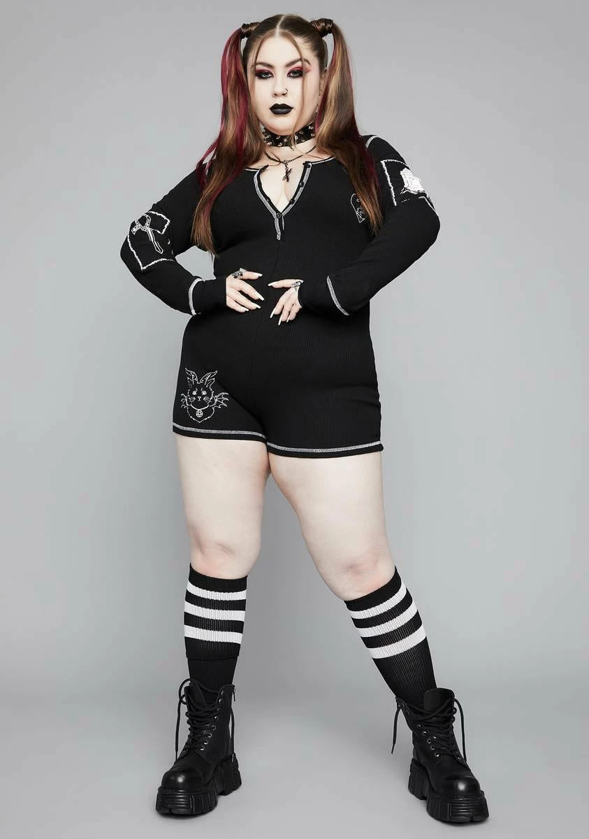 Widow My Waking Nightmare Thermal Onesie 5 Widow My Waking Nightmare Thermal Onesie - Image 3