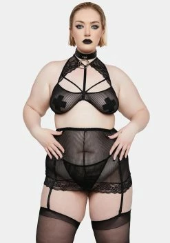 X_Escante Plus Paranormal Activity Lingerie Set