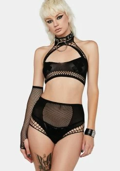 X_Leg Avenue Forbidden Fruit Keyhole Lingerie Set