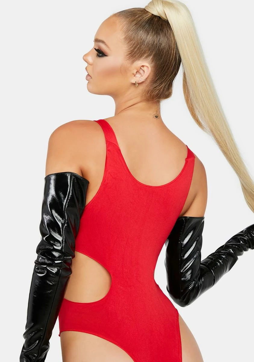 X_Pink Lipstick The Devil's Doll Cutout Bodystocking 6 X_Pink Lipstick The Devil's Doll Cutout Bodystocking - Image 4