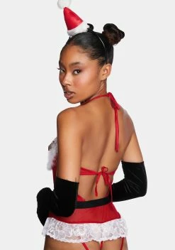 X_Mapale Mrs. Claus Sheer Bodysuit -Velvet Muse Store xXloXtjFfuSc0oP0cN5MyQjzLDFMYT7R 24