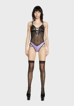 X_Glitter To Your Core Sheer Teddy