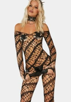 X_Be Wicked Suck Them Up Webbed Bodystocking