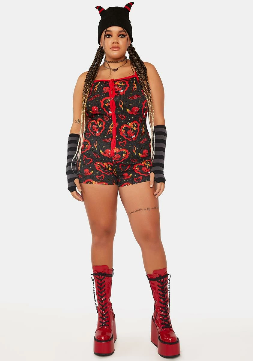 Dolls Kill X Hot Stuff Casper Plus The Little Devil Thermal Onesie 5 Dolls Kill X Hot Stuff Casper Plus The Little Devil Thermal Onesie - Image 3