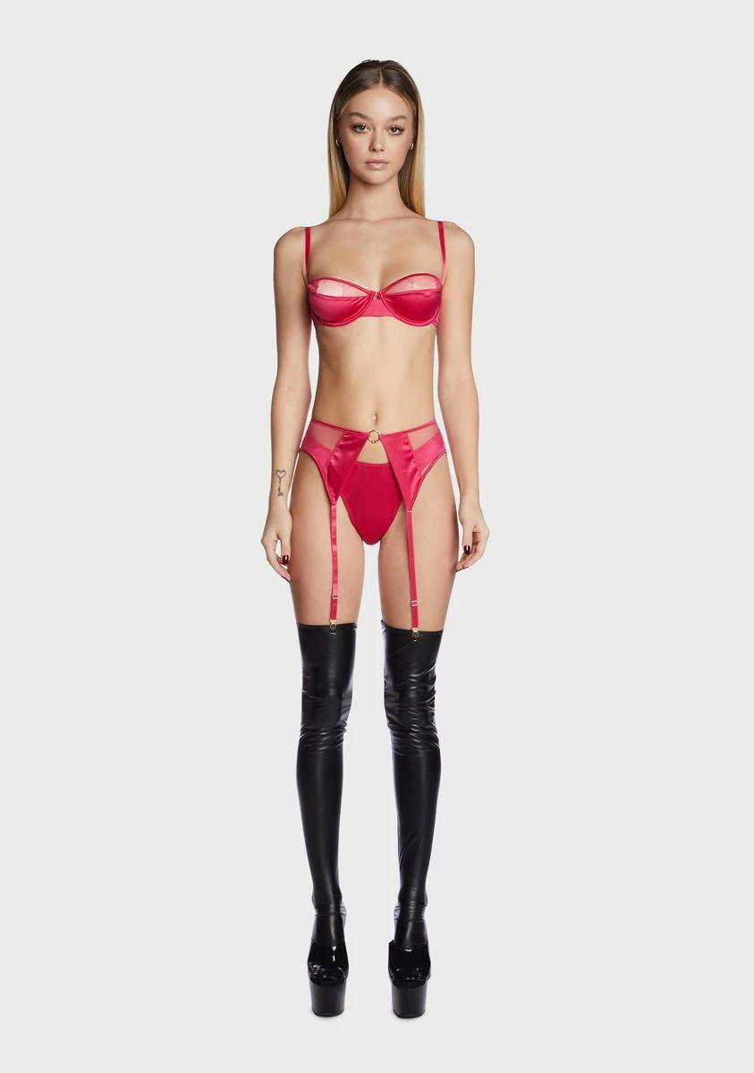 Forplay Bra Garter Belt And Panty Set 3 Forplay Bra Garter Belt And Panty Set