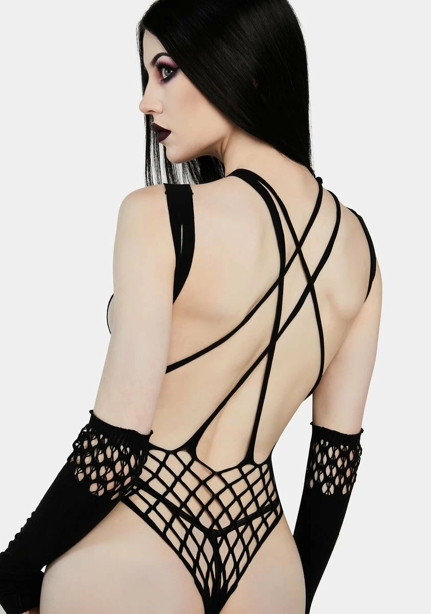 X_Music Legs Bring Me To Life Fishnet Bodysuit 6 X_Music Legs Bring Me To Life Fishnet Bodysuit - Image 4